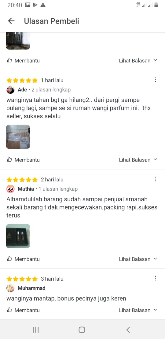 Testimoni Parfum Kasturi Man Hijrah