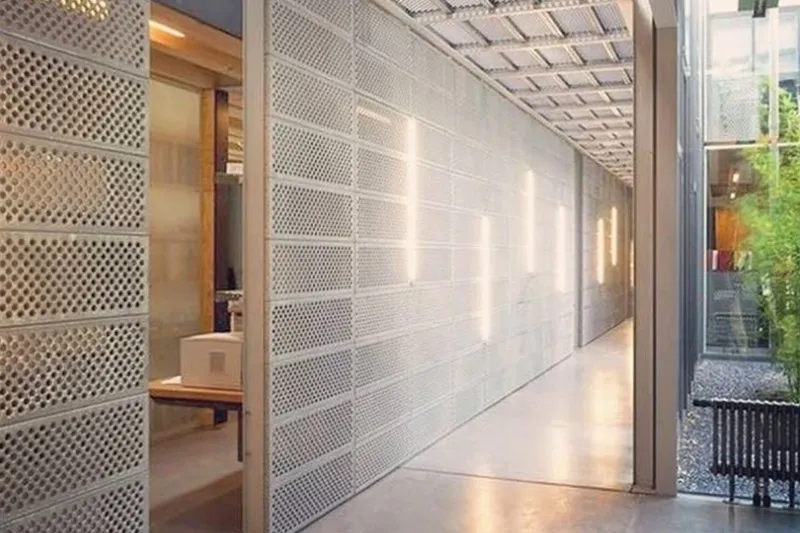 A building partition wall built using perforated plates by nmnithinkrishna