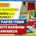 Cambridge AS Level Mathematics 9709 (Probability & Statistics 1) Past Paper Items on Discrete Random Variables | Revision Exercise in Probability & Statistics 1 (9709)