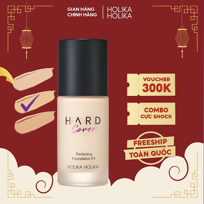 Mall Shop [ holikaholika_official ] Kem nền trang điểm siêu che phủ Hàn Quốc Holika Holika EX SPF50+ PA++++ che khuyết điểm bảo vệ da 30ml