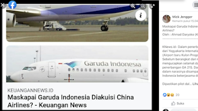 HEBOH! Beredar Kabar Garuda Indonesia Dijual ke Tiongkok, Ini Kata Menhub