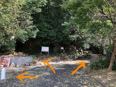 大東市・北條神社前の道