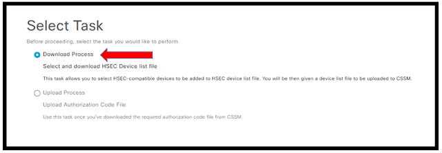 Cisco SDWAN Select HSEC Device list file
