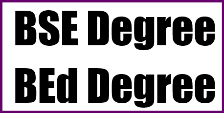 BSc/ BEd Degree programmes