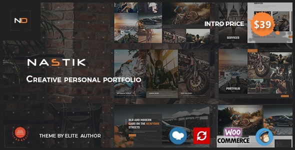 Nastik - Creative Portfolio WordPress Premium Theme