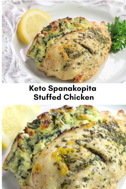 KETO SPANAKOPITA STUFFED CHICKEN