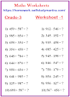 Maths Worksheet for Class 3: Exercise 1