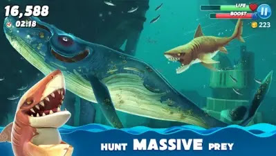 تحميل لعبة Hungry Shark World مهكرة 2021