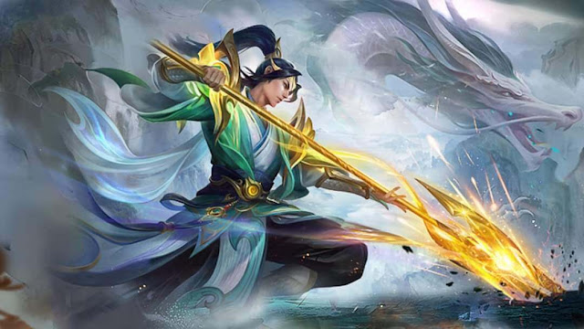 zilong empyrean paladin collector skin wallpaper hd mobile legends