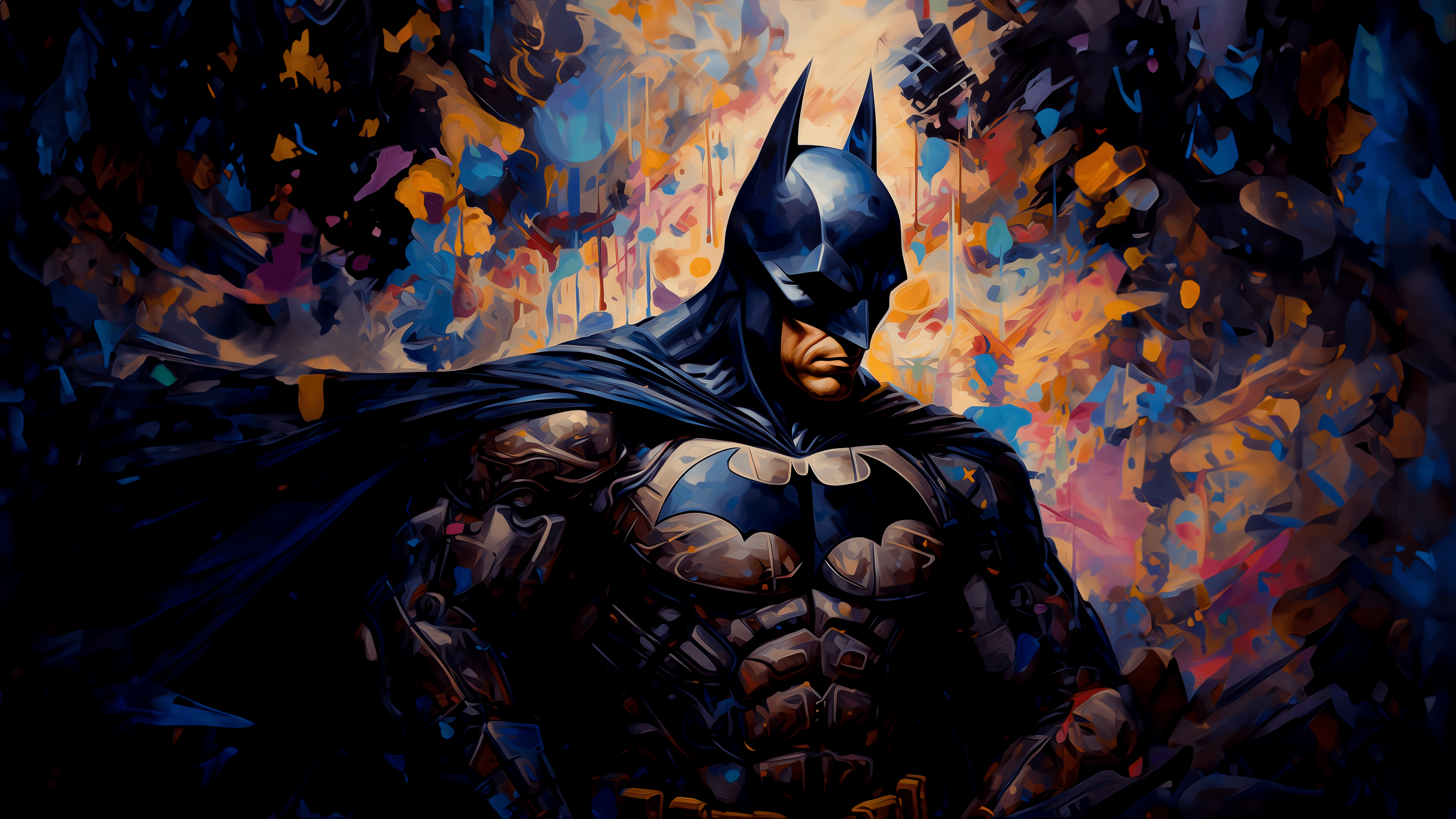 Colorful Batman Art Shades 4K HD The Batman Wallpapers, HD Wallpapers