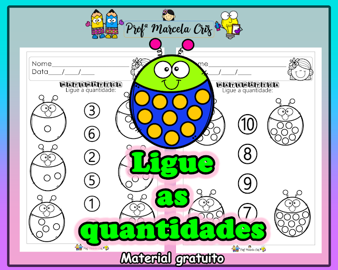 Matemática Educação Infantil - Contar a quantidade de 1 a 10