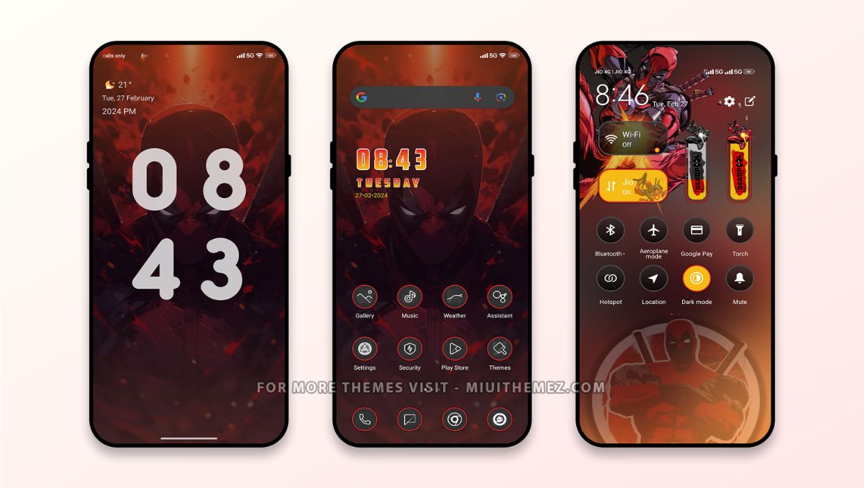 Deadpool Theme for MIUI and HyperOS Devices