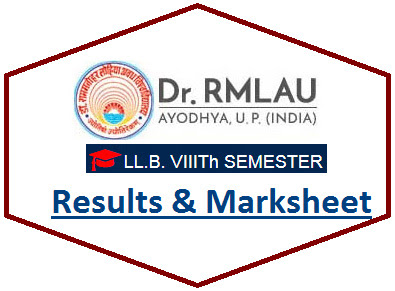 RMLAU LLB 8th Semester Result 2022