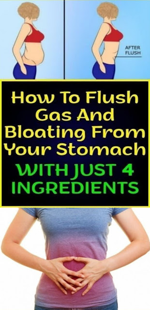 How To Flush Gas And Bloating From Your Stomach With Just 4 Ingredients