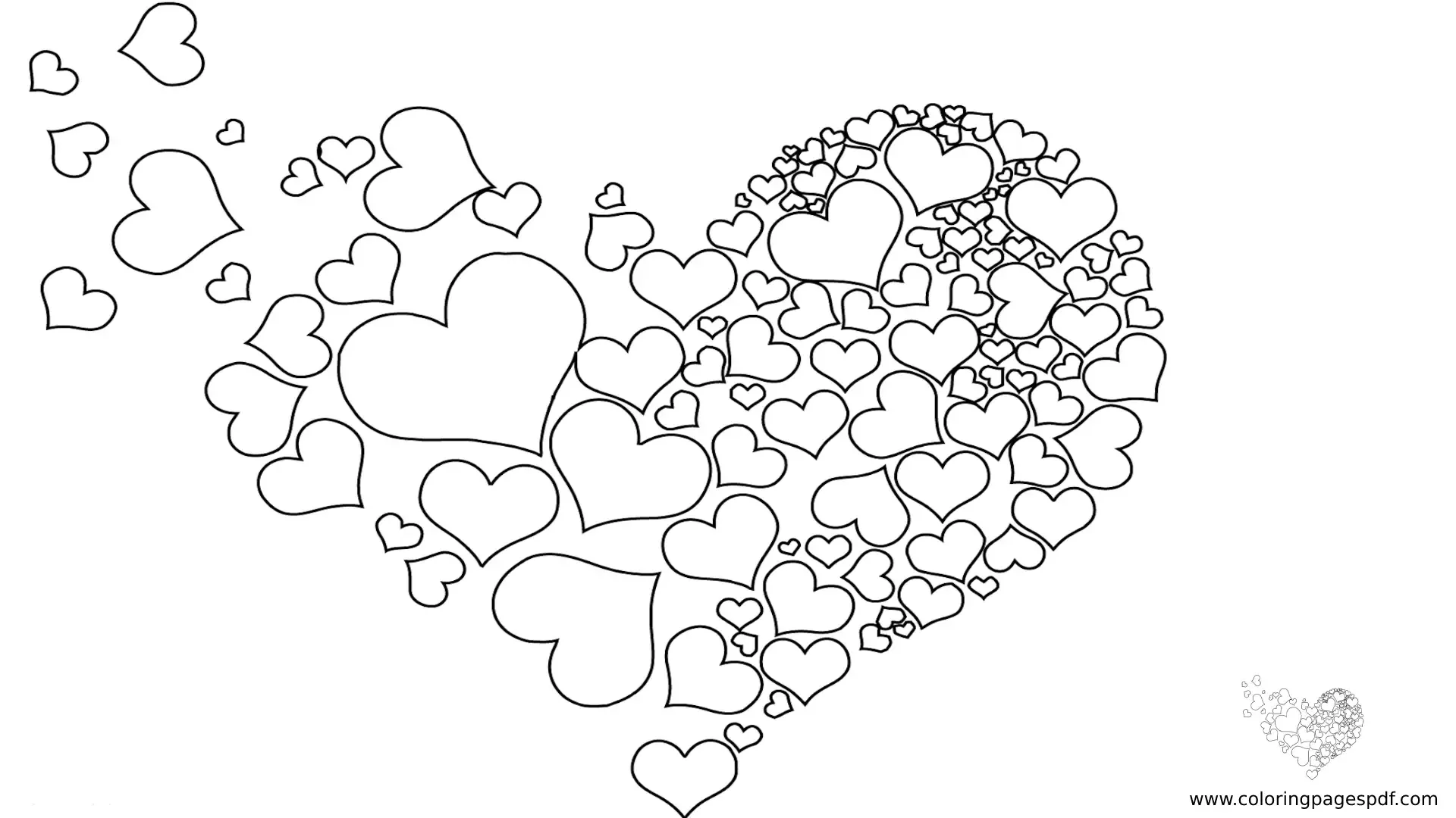 Coloring Pages Of Hearts Fading Away