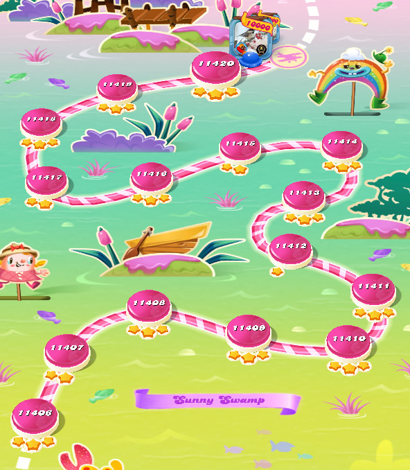 Candy Crush Saga level 11406-11420