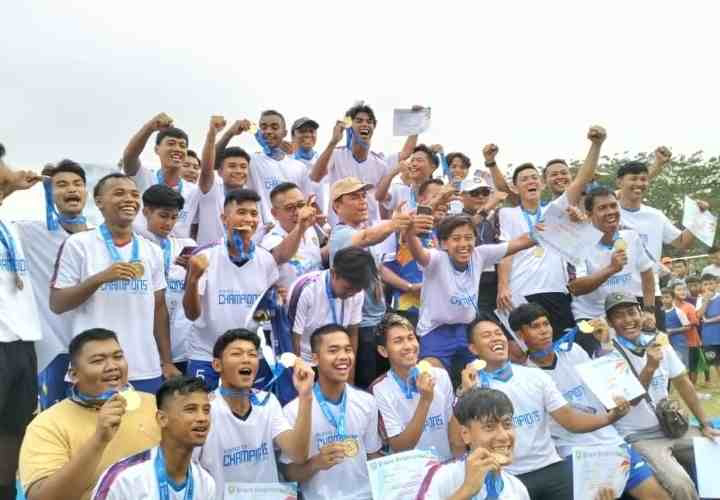 Skor 3-0 Tim Cabor Sepak Bola Kabupaten Lahat Raih Juara 1 Ajang Porprov XIV Sumsel 2023