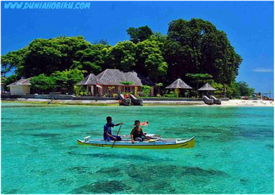 keindahan laut pulau samalona