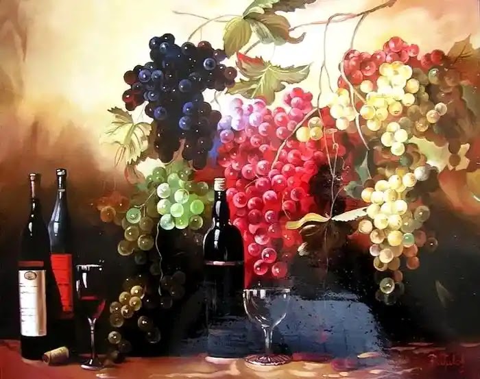 still life,oil painting,Hungarian Artist,Artist Ferenc Tulok