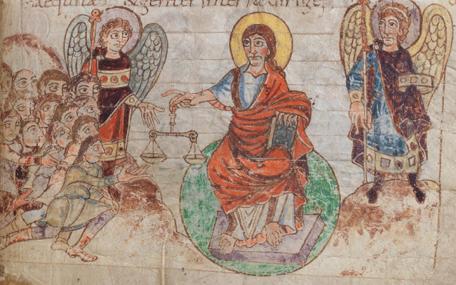 Final judgement in Stuttgarter Psalter manuscript