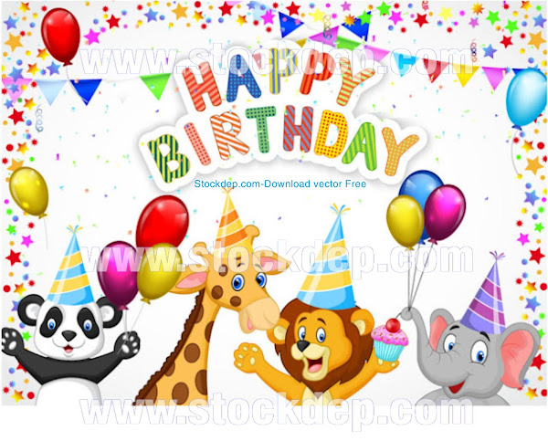 feliz cumpleaños animales ilustración feliz Download free, globo, jirafa, feliz cumpleaños vector imágenes png