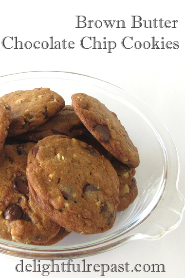 Brown Butter Chocolate Chip Cookies / www.delightfulrepast.com