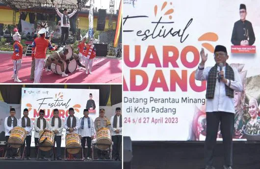 Pembukaan Festival Muaro Padang Berlangsung Meriah, Wako Hendri Septa: Ini Kita Persembahkan Buat Warga dan Perantau!