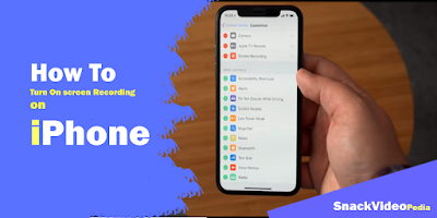 How to Turn On screen Recording on iPhone