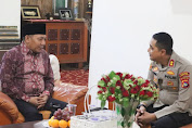 Jalin Silaturahmi Dengan Tokoh Agama, Kapolres Lombok Utara Temui TGH Najmul Akhyar 