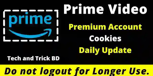 Amazon Prime Video free Premium account cookies 2022