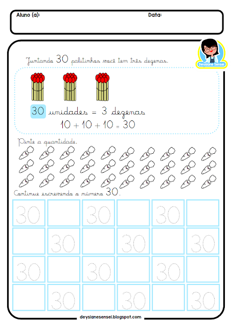 31 atividade de matemática dezena e unidade educação infantil pdf baixar e imprimir