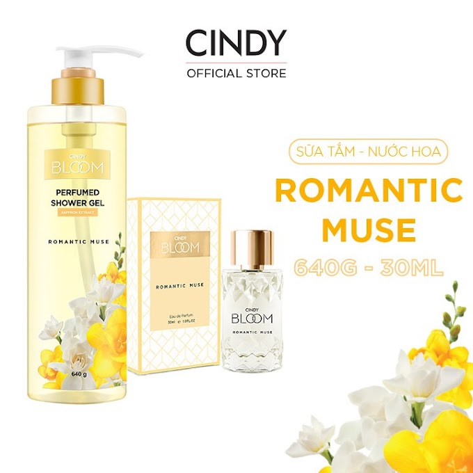 Mall Shop [ scc_officialstore ] Combo Sữa Tắm Nước Hoa 640g & Nước Hoa 30ml Cindy Bloom Romantic Muse