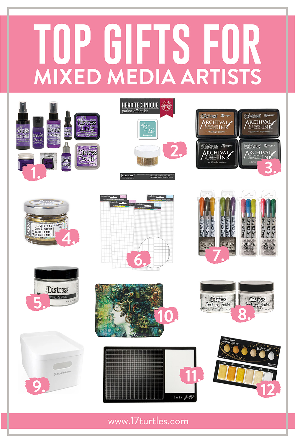 Top Gifts for Mixed Media Artists #topgiftsformixedmediaartists #mixedmedia #christmasgiftideas