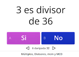 Múltiplos y divisores