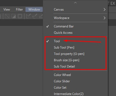 mengatasi menu tool dan toolbar yang hilang di csp