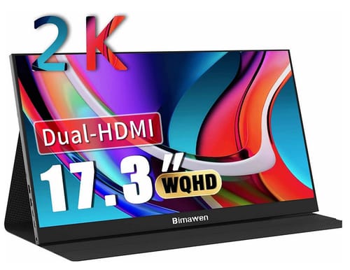 Bimawen 17.3 inch 2K sRGB HDR Portable Monitor