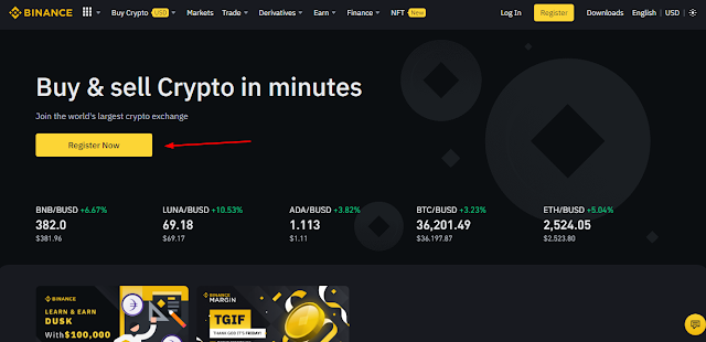 How to Open Account at Binance || Create Binance Account For Free