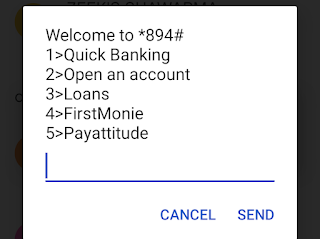 First bank ussd transfer option