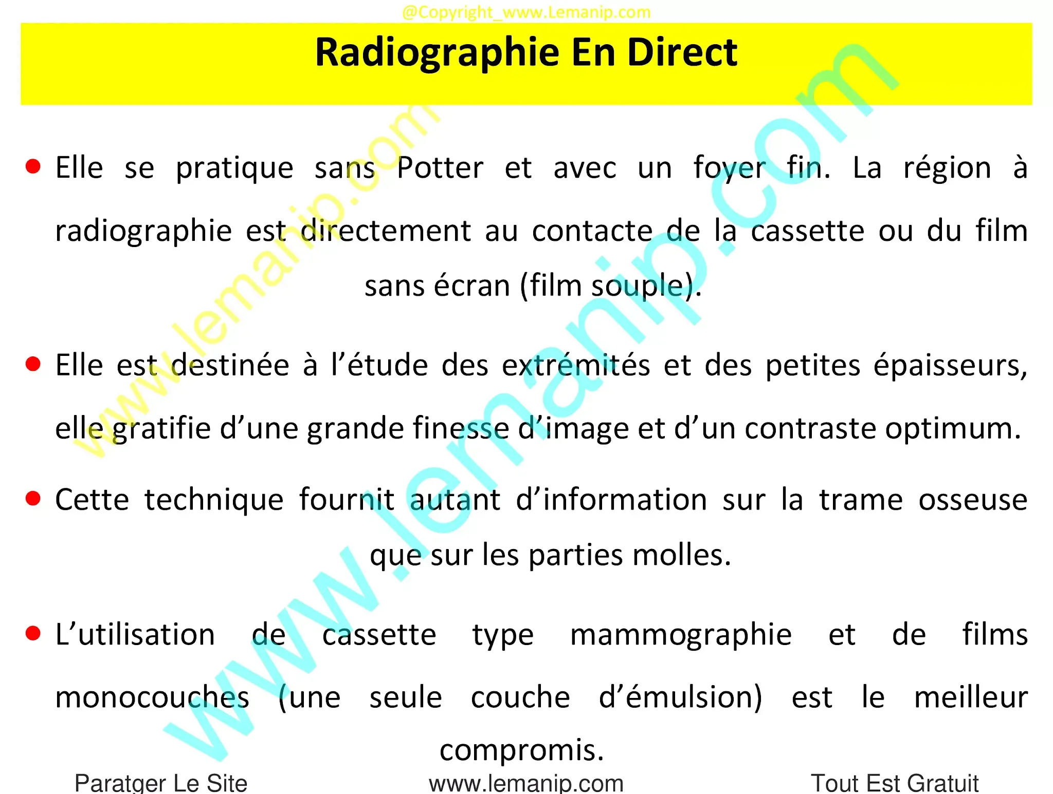 Radiographie En Direct