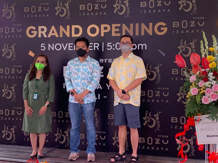 Restauran Jepang Bozu Izakaya Resmikan Outlet Pertamanya di Bali