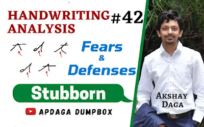 Handwriting Analysis #42: [Fears & Defences] (13/14) Stubborn | Graphology by APDaga