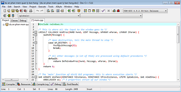 Download Dev C++, Hỗ trợ lập trình C/C++ cho Windows c