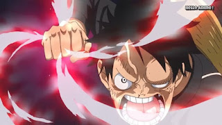 ワンピースアニメ WCI編 868話 ルフィ かっこいい Monkey D. Luffy  | ONE PIECE ホールケーキアイランド編