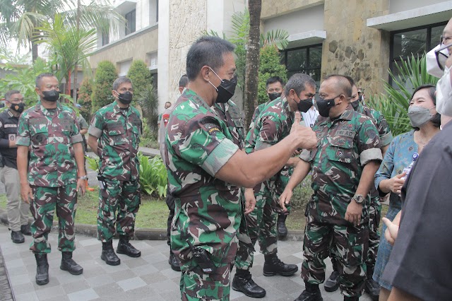 DANREM 163/WIRASATYA DAMPINGI KUNKER PANGLIMA TNI BESERTA ROMBONGAN DI BALI 