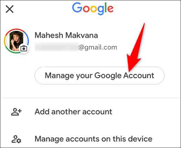 تغيير كلمة مرور Gmail على iPhone