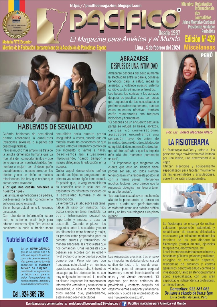 Revista Pacifico N° 429 Miscélaneas