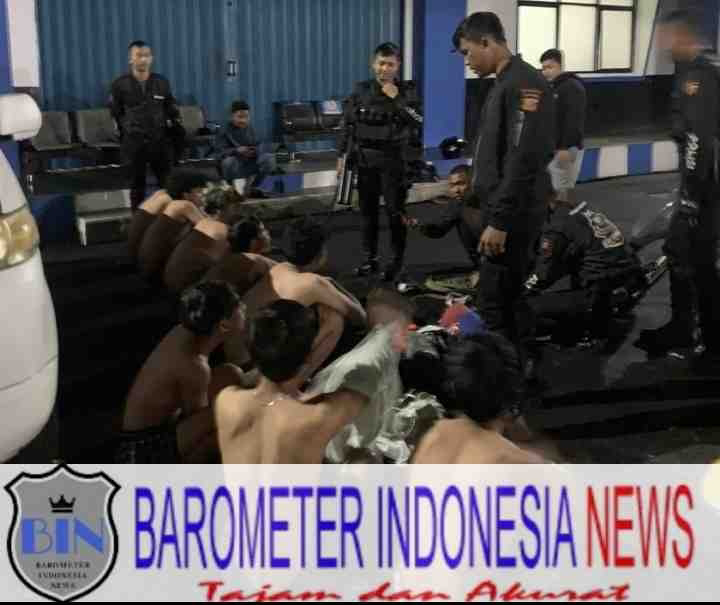 Delapan Orang Gangster di Amankan Satsamapta Polres Bogor Polda Jabar.