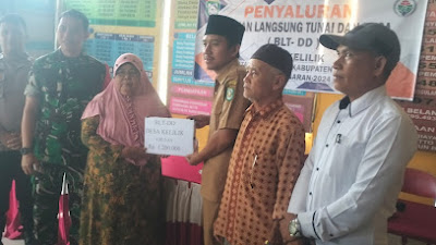 Dinanti Warga!! Penyaluran Bantuan Langsung Tunai Desa ( BLT-D ) Dana Desa Tahap 1 Tahun 2024 Desa Kelilik Selesai Hari Ini