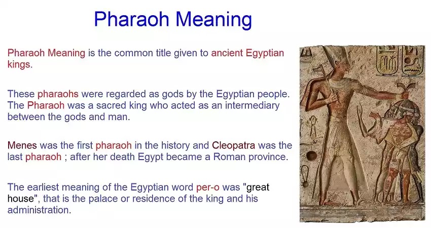 Pharaoh Meaning