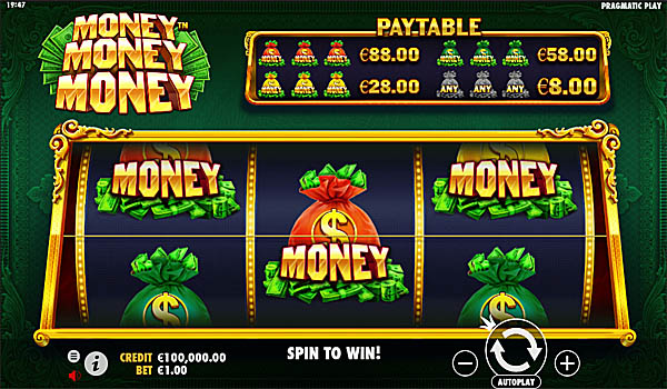 Main Gratis Slot Indonesia - Money Money Money Pragmatic Play